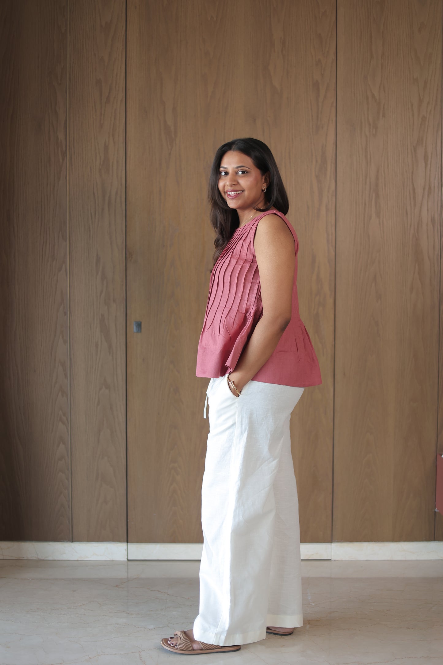 Poise Top - Fig pink