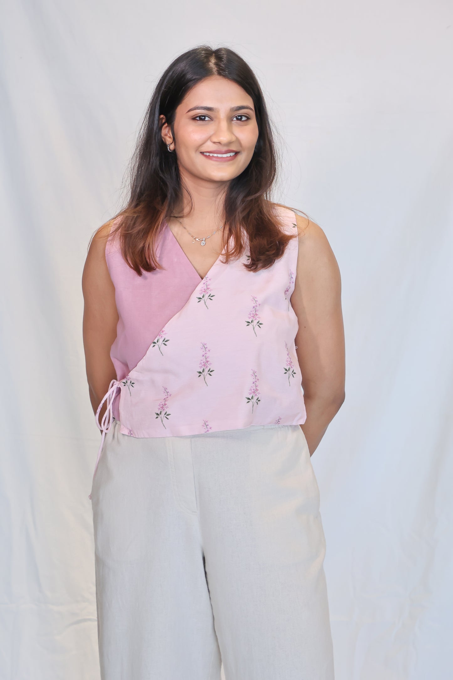 Lavender Linen Vest Top