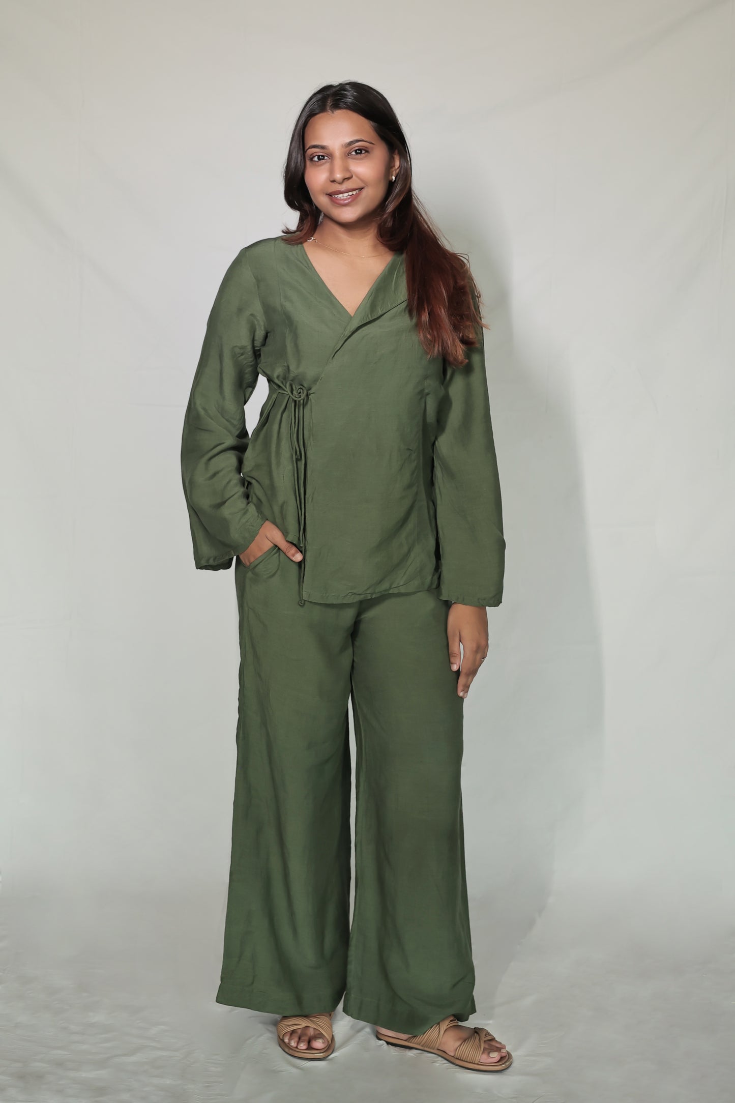 Evergreen Linen Co-ord Set