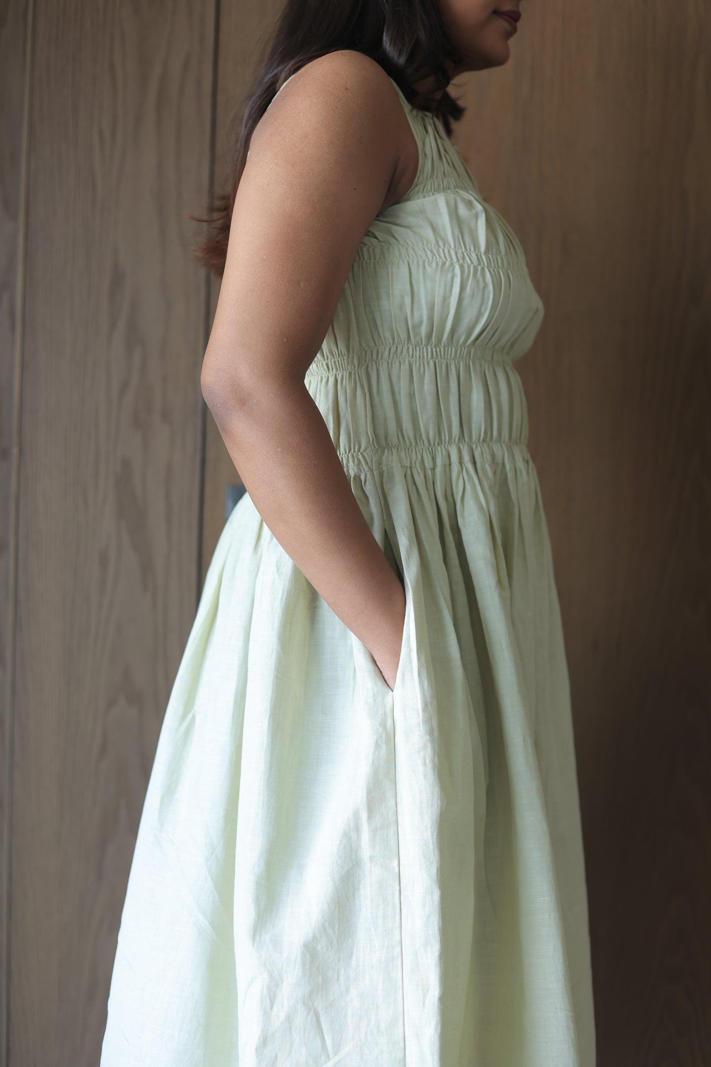 Reverie Dress - Pistacchio Green