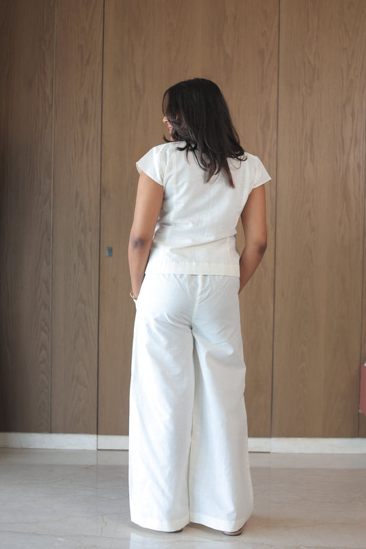 Ease Pants- Vanilla White