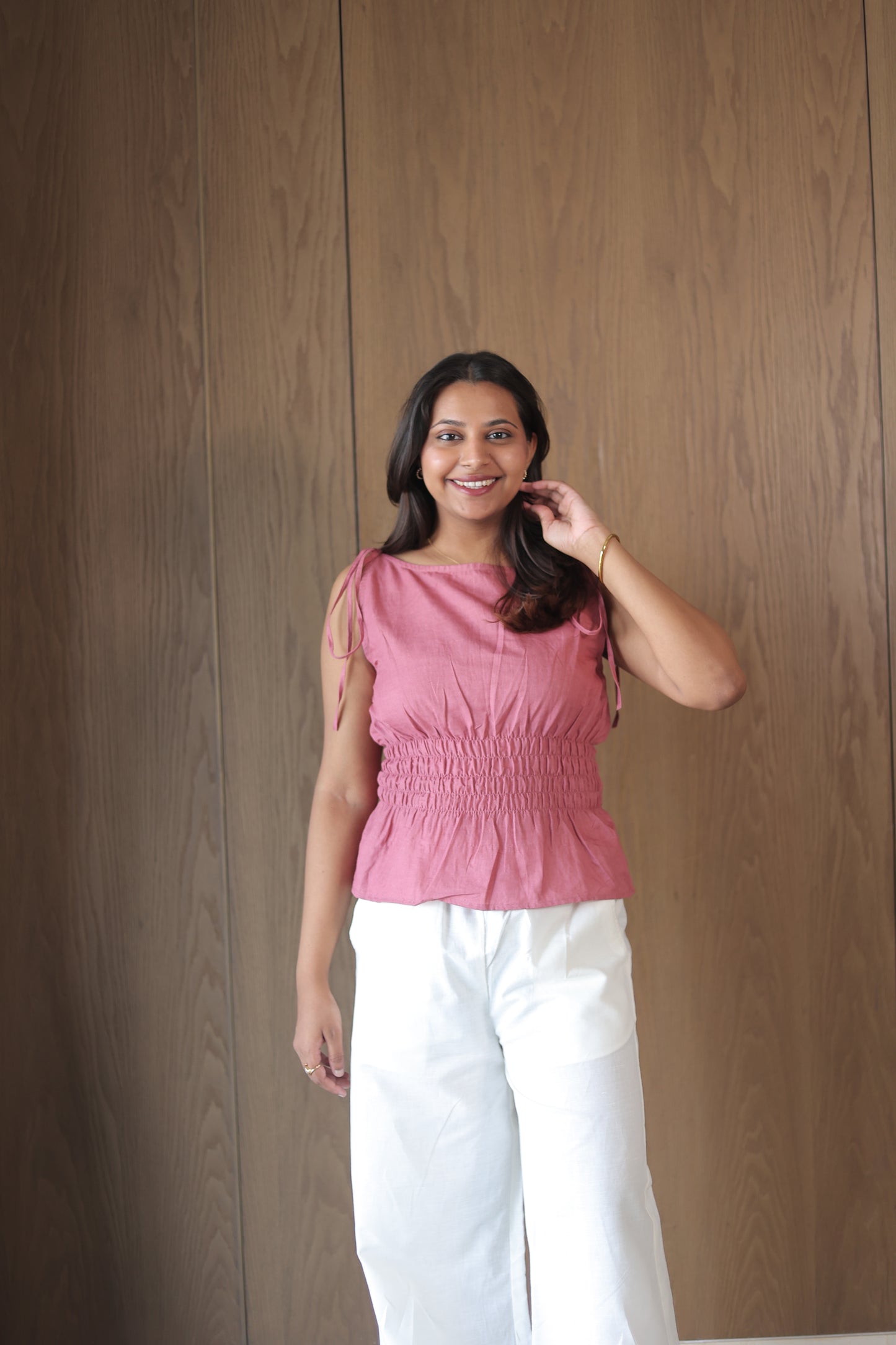 Amara Top - Fig Pink