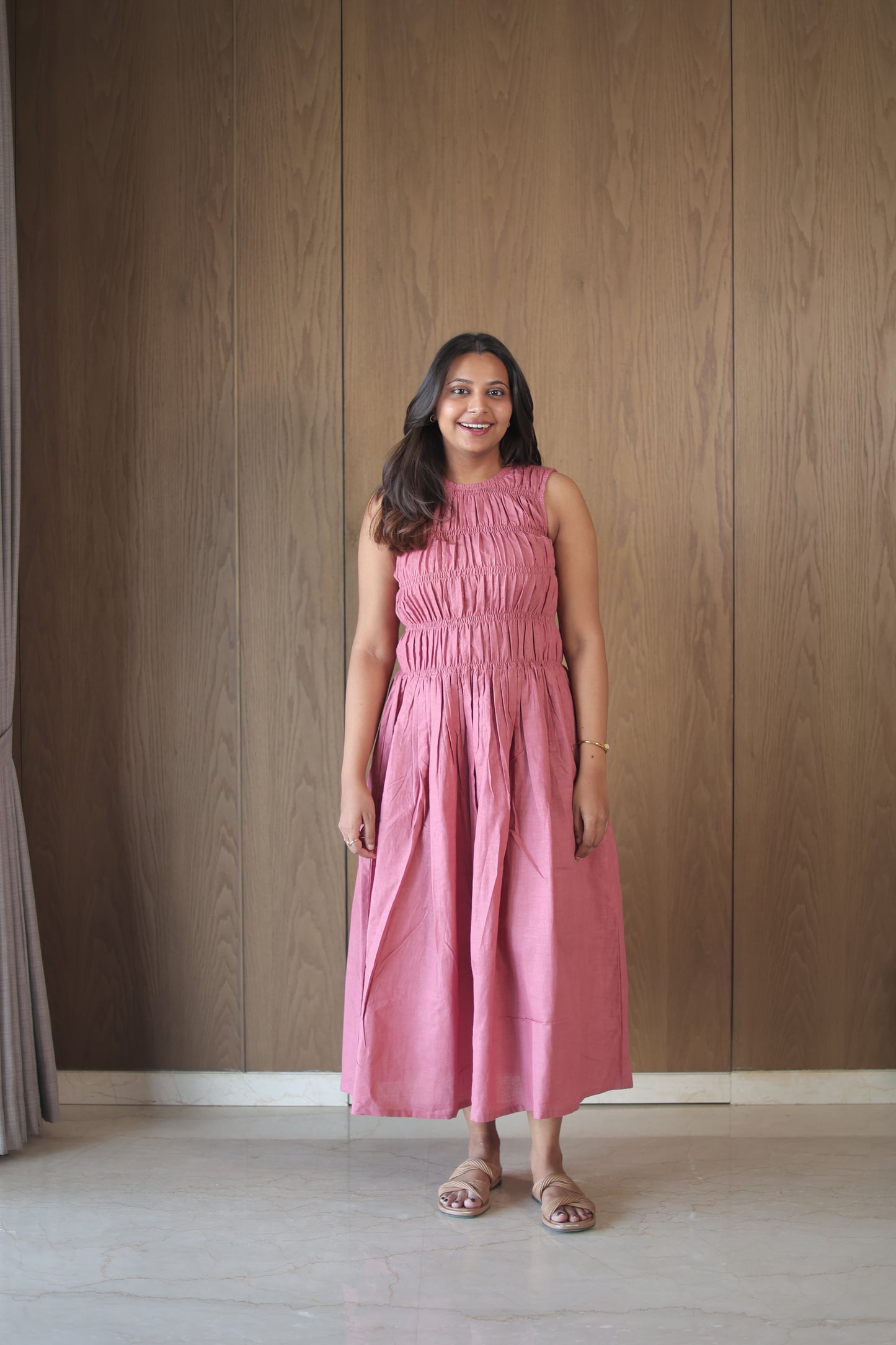 Reverie Dress - Fig pink