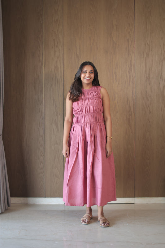 Reverie Dress - Fig pink