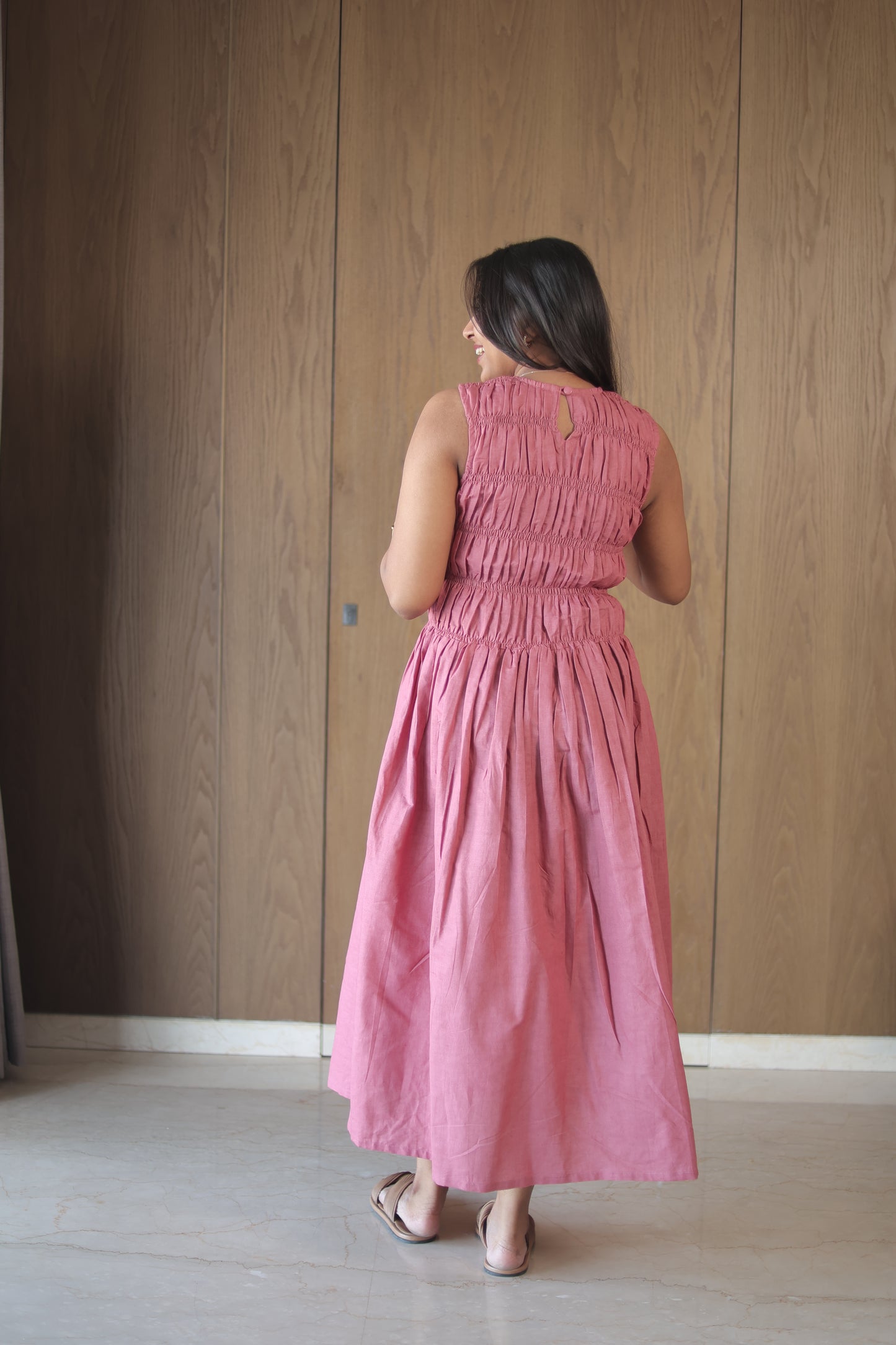 Reverie Dress - Fig pink